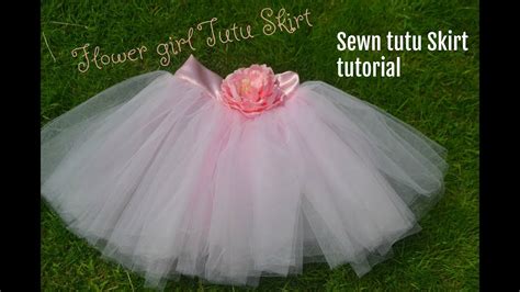 Flower Girl Tutu Skirt Sewn Method Youtube