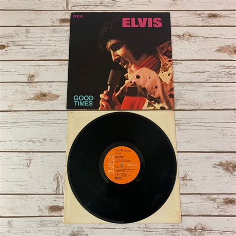 Elvis Presley Good Times 1974 Vintage Vinyl Record Lp Etsy