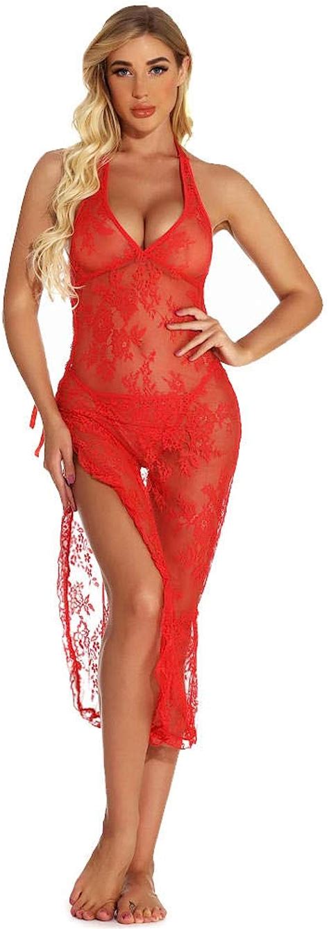 EJTAQ Sexy Spitze Lingerie Sexy BH Babydoll Spitzenkleid Plus Size