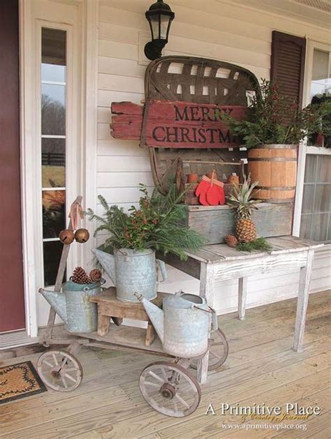 Christmas Front Porch Primitive Christmas Country Christmas Outdoor