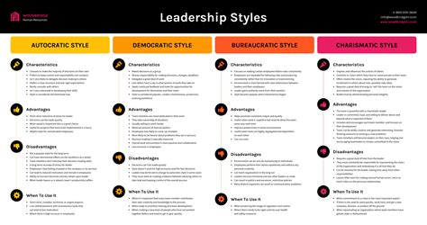 infographie sur la comparaison des styles de leadership venngage