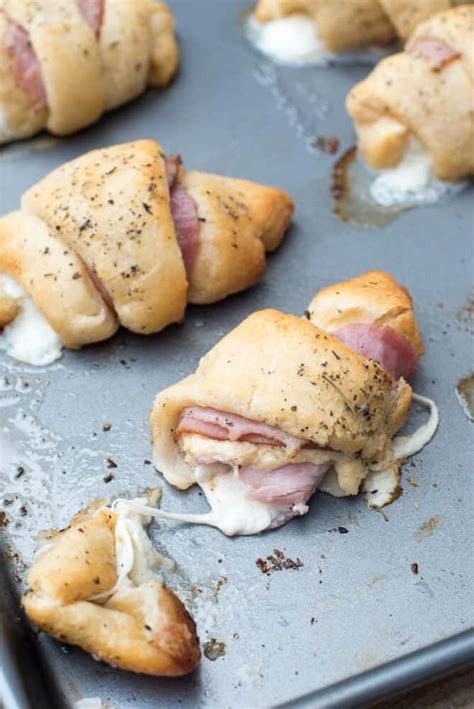 Easy Ham And Cheese Stuffed Crescents Valeries Kitchen