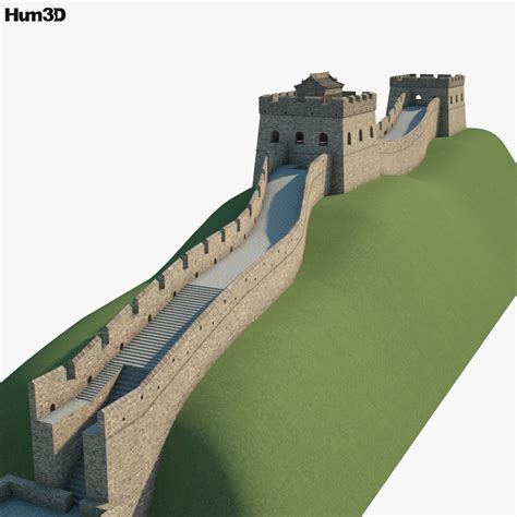Great Wall Of China 3d Model Architecture On Hum3d