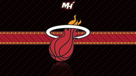 1366x768px Free Download Hd Wallpaper Miami Heat Logo Nba