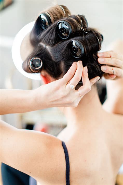 Voluminous Curls A Step By Step Guide To Hot Rollers — All The Pretty