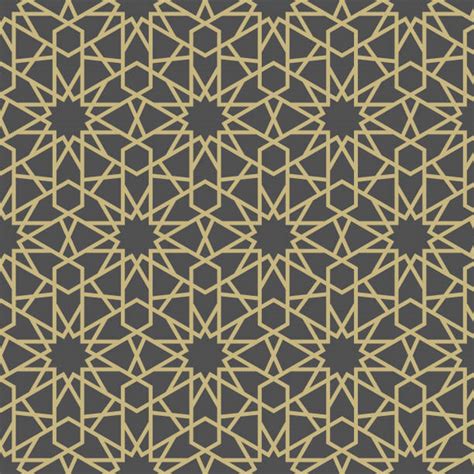 Seamless Islamic Star Pattern Illustrations Royalty Free Vector