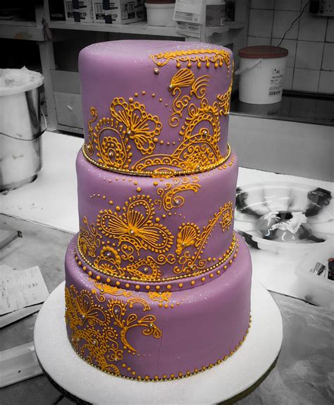 Purple Gold Wedding Cake Made By Tamás Gulyás Purple And Gold