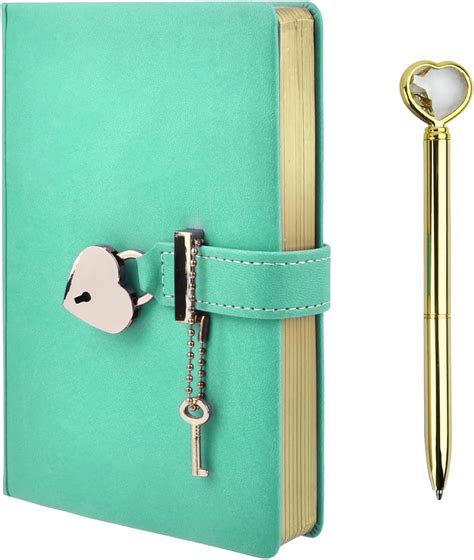 timesetl diary with lock and key heart shaped lock notebook with lock secret diary for girls