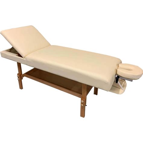 Woodland Massage Table Solid Base Extra Wide Cream Ishka Massage