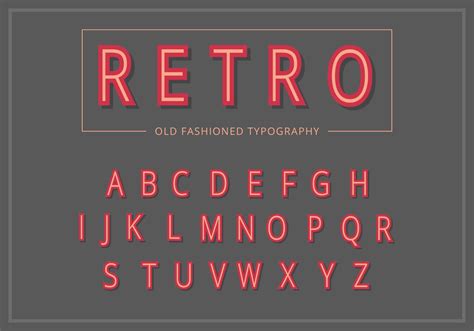 Retro Vintage Typography Set 223591 Vector Art At Vecteezy