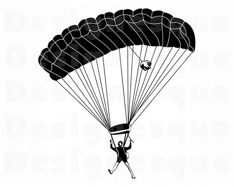 Paragliders Design Vector Digital Clipart For Cricut Files Eps Svg