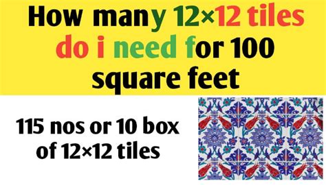 How Many 12×12 Tiles Do I Need For 100 Square Feet Civil Sir
