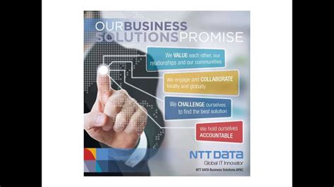 Contact us to speak to one of our specialist about how you can realise value from your technology investments and solve complex business challenges. NTT DATA Business Solutions Kick Off Video - YouTube