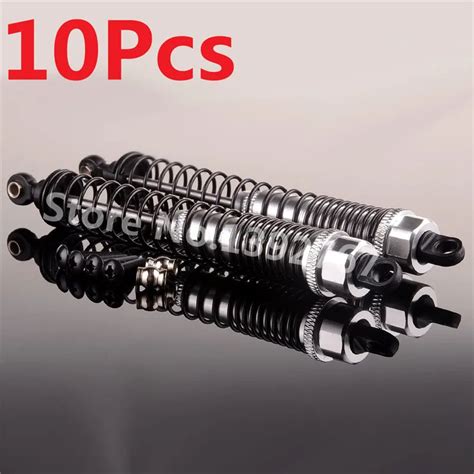 10pcs Rc Car Aluminum Front Shock Absorber For 110 Scale Models Remote