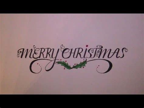 Merry christmas gif writes out cursive. how to write in cursive - cursive fancy letters merry ...