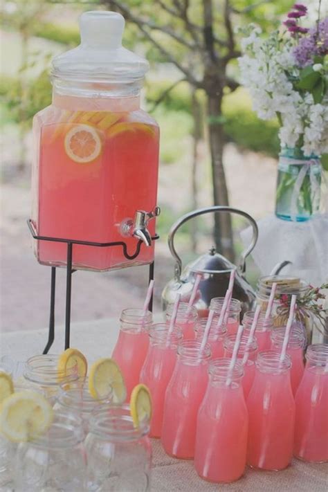 Inexpensive and Unique Summer Themed Bridal Shower Ideas VIs Wed Rosa getränke