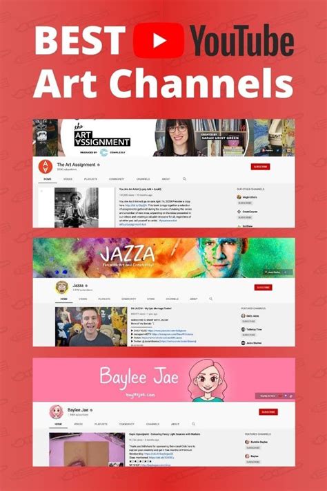Best Art Youtube Channels Thatll Inspire You Youtube Art Youtube Art