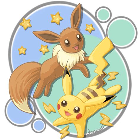 Lets Go Pikachu And Eevee By Quasicoatl On Deviantart
