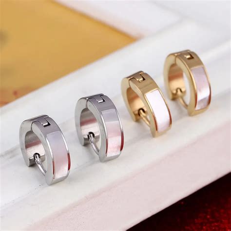 Stainless Steel Stud Earrings For Men Women Earrings Wholesale Round