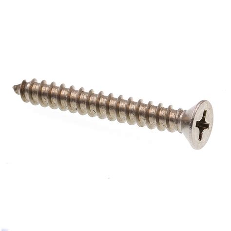 14 X 2 In Grade 18 8 Stainless Steel Phillips Drive Flat Head Self Tapping Sheet Metal Screws