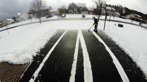 Shoveling The Driveway Time Lapse Youtube