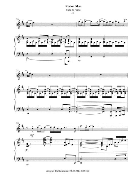 7 years sheet music lukas graham piano partituras. Elton John Rocket Man For Flute Piano Music Sheet Download ...