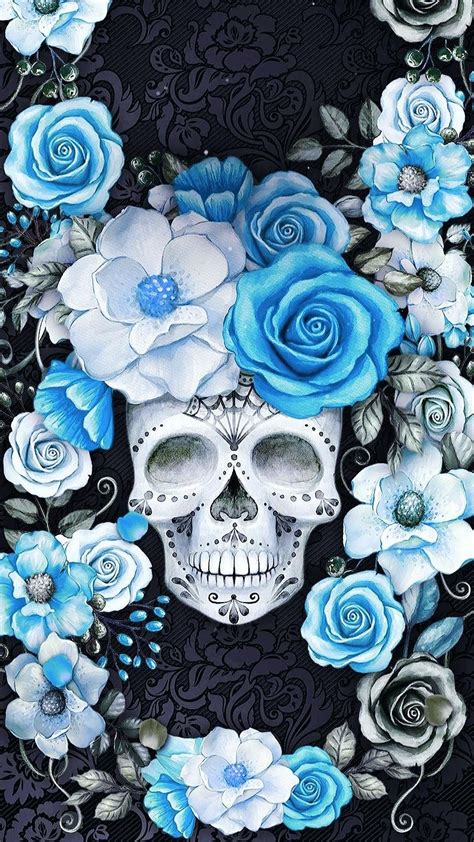 Pin By Cheryl Christel On Skulls Skull Wallpaper Iphone Sugar Skull
