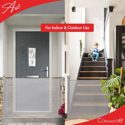 Callowesse Air2 Retractable Stair Gate 0 160cm Grey Baby Safety