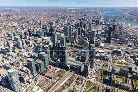 Downtown Montreal Aerial Photo Montreal City Skyline