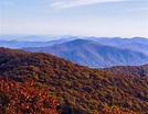 [OC] Blue Ridge Mountains in Autumn from Brasstown Bald - Northeast ...