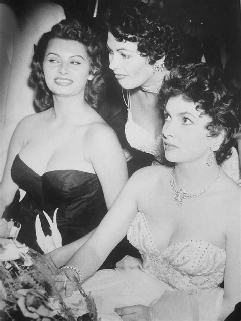 Sophia Loren Yvonne De Carlo And Gina Lollobrigida Yvonne De Carlo Vintage Hollywood