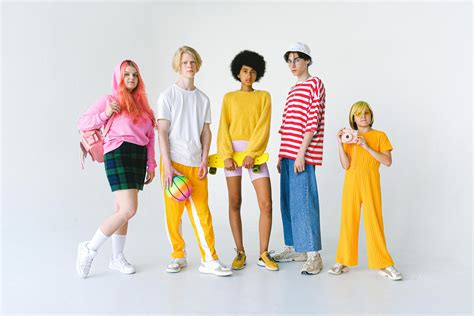Diverse Teenager Friends In Colorful Clothes · Free Stock Photo