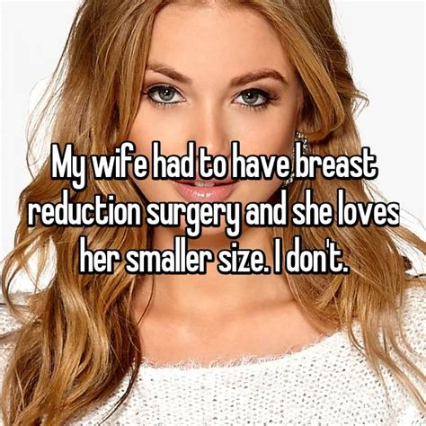 this is what 10 guys really think about their significant other s breast reduction surgery