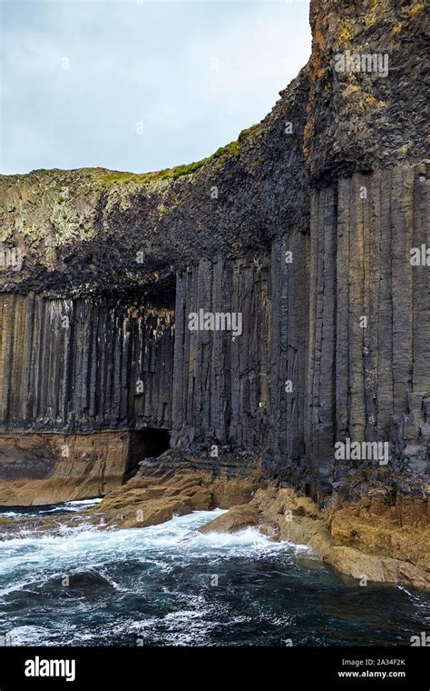 Hexagonal Basaltic Columns On Staffa Inner Hebrides Scotland Uk