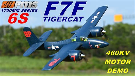 Fms F F Tigercat Mm Kv Motor Demo By Rcinformer Youtube
