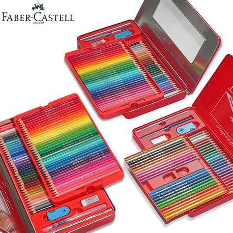 Faber Castell Watercolor Pencils 2436486072 Tin Set Water Soluble