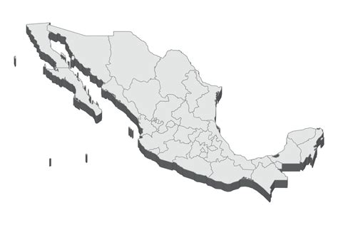 Ilustración De Mapa 3d De México 6124773 Vector En Vecteezy