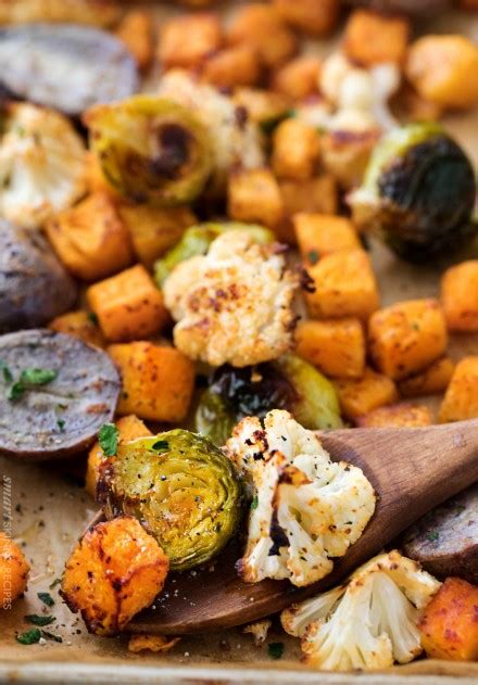 Sheet Pan Oven Roasted Vegetables The Chunky Chef