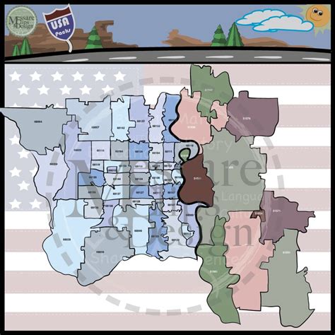 Usa Sets Nebraska And Omaha Area Zip Code Maps Custom Messare Clips