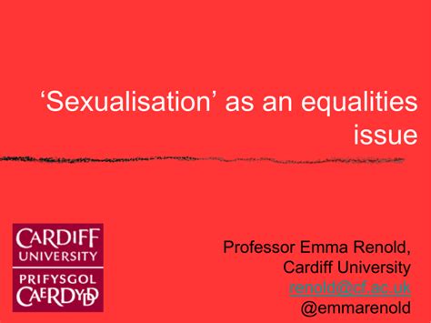sexualisation as an equalities issue