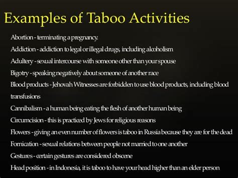 Taboo Definition Anthropology Tabooooo