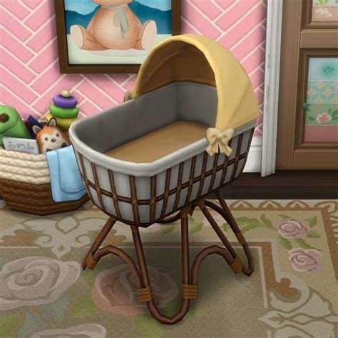 Wicker Work Bassinet For Invisible Bassinet Mod Sixam Cc En Patreon