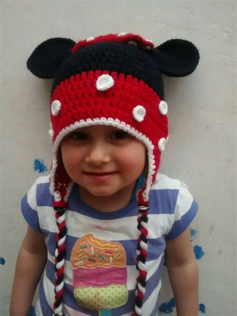 Gorro De Minnie Mouse A Croché Minnie Mouse Minnie Gorras