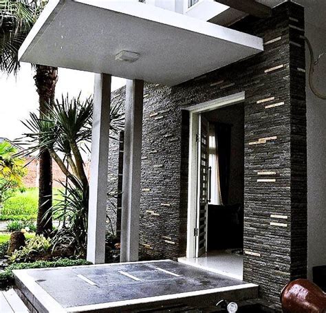 Referensi ukuran tiang teras depan rumah dengan desain minimalis modern. 35 Motif Keramik Dinding Teras Depan Rumah yang Modern ...
