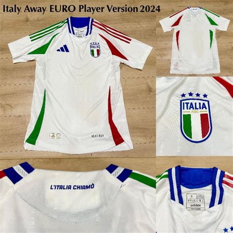 Jual Jersey Bola Player Issue Timnas Itali Away Euro Shopee