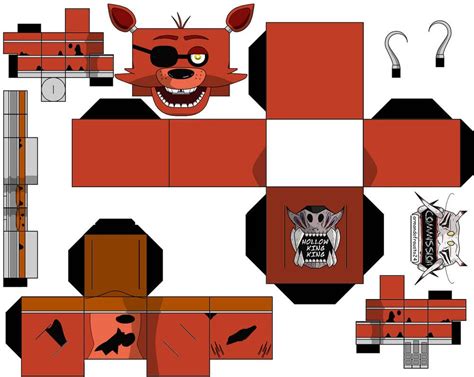 Foxy By Hollowkingking On Deviantart Fnaf Crafts Paper Toys Fun