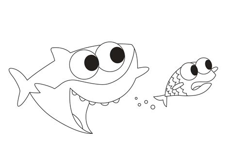 Baby Shark Coloring Game Coloring Pages