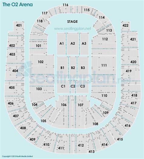 O2 Floor Plan Take That 2019 Tour Edition