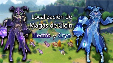 Localización De Magas De Cicin Electro Y Cryo Genshin Impact Gameplay
