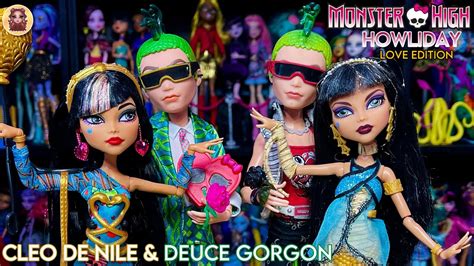 Monster High Howliday Love Edition Cleo De Nile And Deuce Gorgon Doll Review And Unboxing Youtube